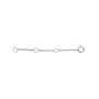 Enamel Extender Chain Halskæde Sølv B69S