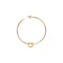 Jane Kønig Big Tied Heart Hoop Ørering Single Forgyldt Sølv BTHH-AW25-G