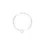 Jane Kønig Big Tied Heart Hoop Ørering Single Sølv BTHH-AW25-S