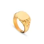 Jane Kønig Drippy Signet Ring Forgyldt Sølv DSR-AW22-G