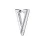 Jane Kønig Chunky Triangle Small Ørering Single Sølv SCT-HS22-S