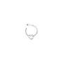 Jane Kønig Tied Heart Hoop Ørering Single Sølv THH-AW25-S