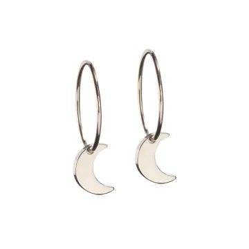 Blomdahl Øreringe til Dreng, Pige, Herre, Dame udført i Titanium i en flot Sølv farve