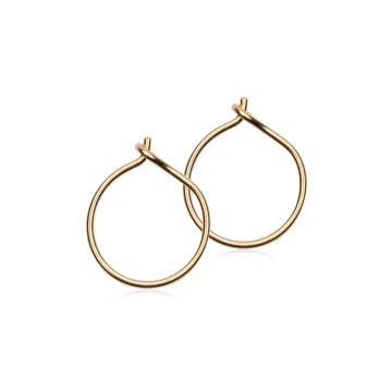 Blomdahl &Oslash;reringe til Dreng, Pige, Herre, Dame udf&oslash;rt i Titanium i en flot Guld farve