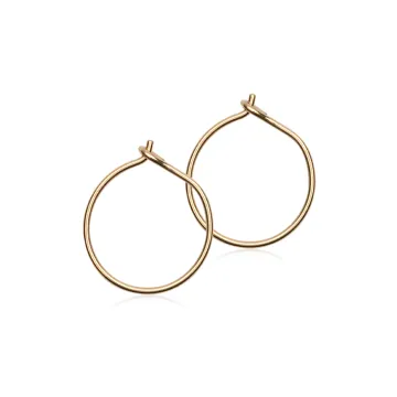 Blomdahl &Oslash;reringe til Dreng, Pige, Herre, Dame udf&oslash;rt i Titanium i en flot Guld farve