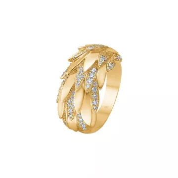Mads Z Ring til Dame udført i Guld i en flot Guld farve