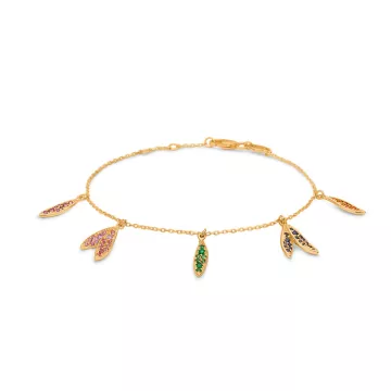 Mads Z Armbånd til Dame udført i Guld i en flot Guld, Multi farve