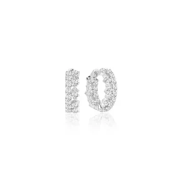 Sif Jakobs Øreringe til Dame udført i 925 Sterling Sølv i en flot Sølv farve