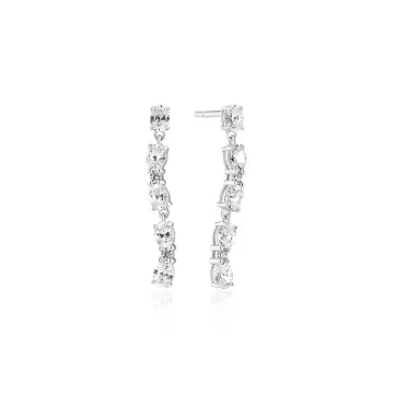 Sif Jakobs Øreringe til Dame udført i 925 Sterling Sølv i en flot Sølv farve