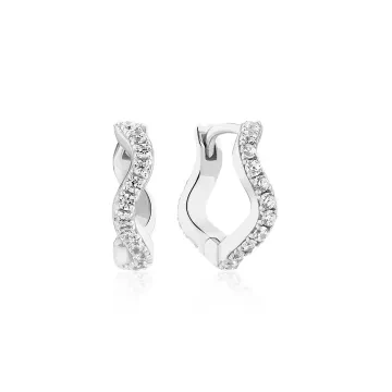 Sif Jakobs Øreringe til Dame udført i 925 Sterling Sølv i en flot Sølv farve