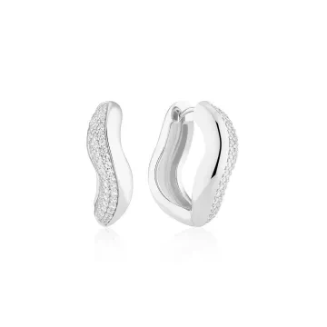 Sif Jakobs Øreringe til Dame udført i 925 Sterling Sølv i en flot Sølv farve