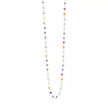 Susanne Friis Bjørner Halskæde til Dame udført i 925 Sterling Sølv i en flot Sølv, Multi farve