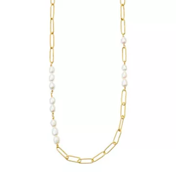 Susanne Friis Bjørner Halskæde til Dame udført i 925 Sterling Sølv i en flot Guld farve