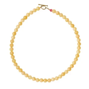 STINE A Jewelry Halskæde til Dame udført i 925 Sterling Sølv i en flot Gul farve