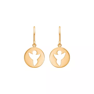 Mads Z Øreringe til Dame udført i 925 Sterling Sølv i en flot Guld farve