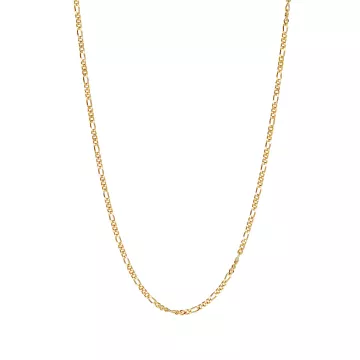 IX Studios Halskæde til Herre, Dame udført i 925 Sterling Sølv i en flot Guld farve