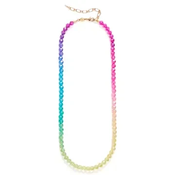 ANNI LU Halskæde til Dame udført i Messing i en flot Multi farve