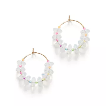 ANNI LU Øreringe til Dame udført i Messing i en flot Multi farve