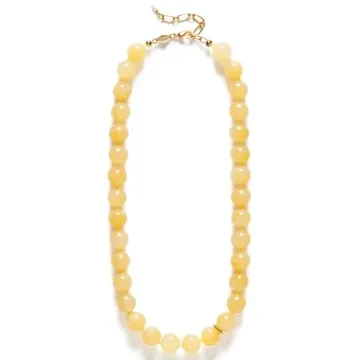 ANNI LU Halskæde til Dame udført i  i en flot Gul farve