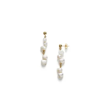 ANNI LU Øreringe til Dame udført i  i en flot Guld farve