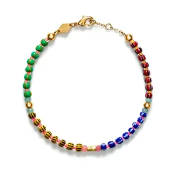 ANNI LU Armbånd til Dame udført i Messing i en flot Multi farve