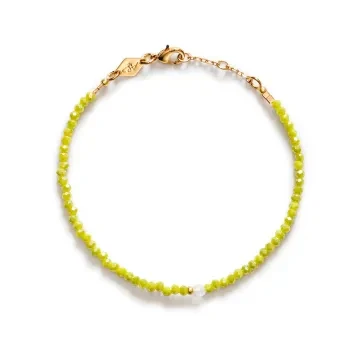 ANNI LU Armbånd til Dame udført i Messing i en flot Grøn farve