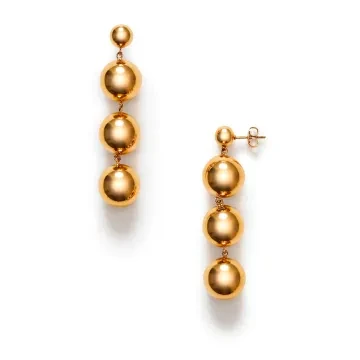 ANNI LU Øreringe til Dame udført i Messing i en flot Guld farve