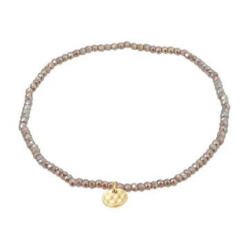 Pilgrim Armbånd til Herre, Dame udført i Sten i en flot Grå farve