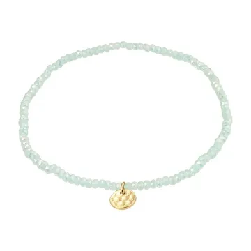 Pilgrim Armbånd til Herre, Dame udført i Sten i en flot Grøn farve