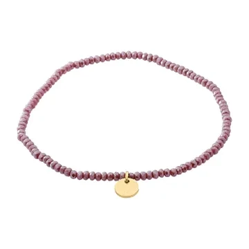 Pilgrim Armbånd til Dame udført i Sten i en flot Lilla farve