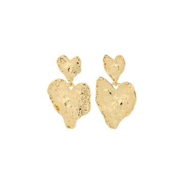 Pilgrim Øreringe til Dame udført i Guld, Zink i en flot Guld farve