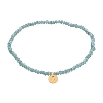 Pilgrim Armbånd til Herre, Dame udført i Sten i en flot Blå farve