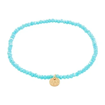 Pilgrim Armbånd til Herre, Dame udført i Sten i en flot Blå farve