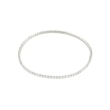 Pilgrim Armbånd til Dame udført i Messing, Glas i en flot Sølv farve