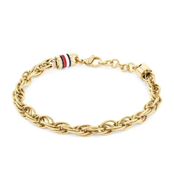 Tommy Hilfiger Armb&aring;nd til Herre, Dame udf&oslash;rt i  i en flot Guld farve