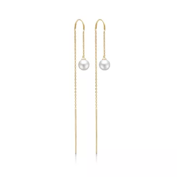 Mads Z Øreringe til Dame udført i Guld i en flot Guld farve