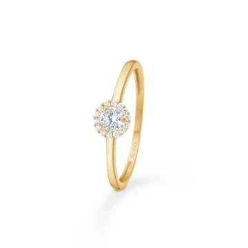 Mads Z Ring til Dame udf&oslash;rt i Guld i en flot Guld farve