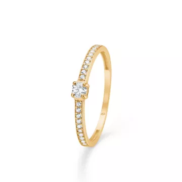 Mads Z Ring til Dame udført i Guld i en flot Guld farve