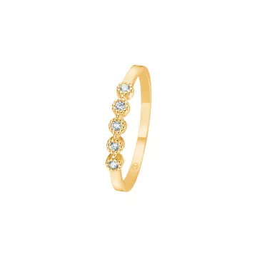 Mads Z Ring til Dame udført i Guld i en flot Guld farve