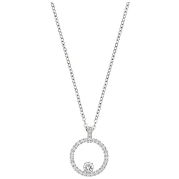 Swarovski Halskæde til Dame udført i  i en flot Sølv farve