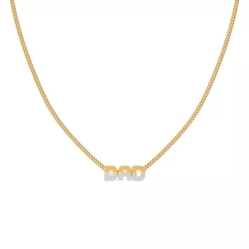 Maria Black Halskæde til Dame udført i 925 Sterling Sølv i en flot Guld farve