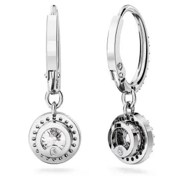 Swarovski Øreringe til Dame udført i Rustfrit stål i en flot Sølv farve