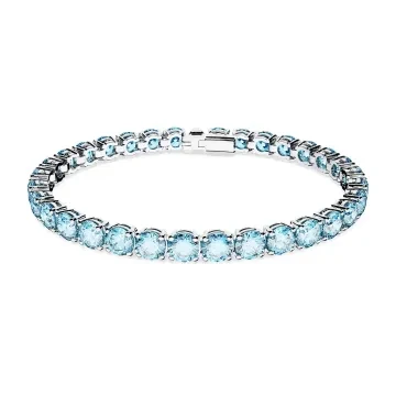 Swarovski Armbånd til Dame udført i  i en flot Blå, Sølv farve