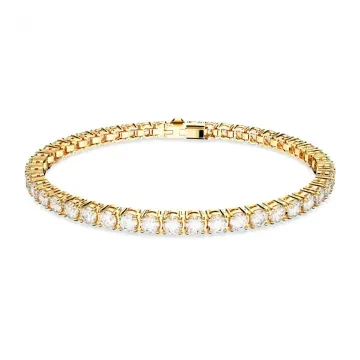 Swarovski Armbånd til Dame udført i Rustfrit stål i en flot Guld farve