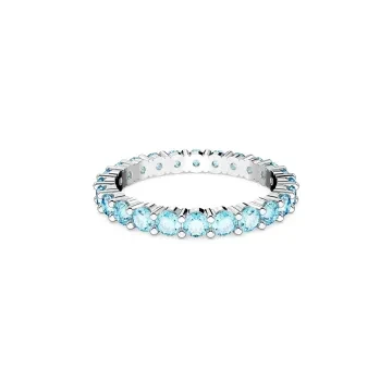 Swarovski Ring til Dame udført i  i en flot Blå, Sølv farve