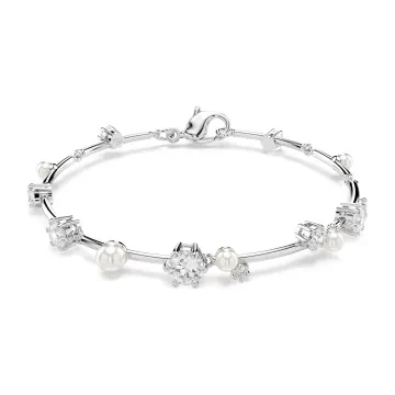 Swarovski Armbånd til Dame udført i Rustfrit stål i en flot Sølv farve