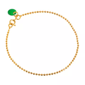 Enamel Armbånd til Dame udført i 925 Sterling Sølv i en flot Guld farve