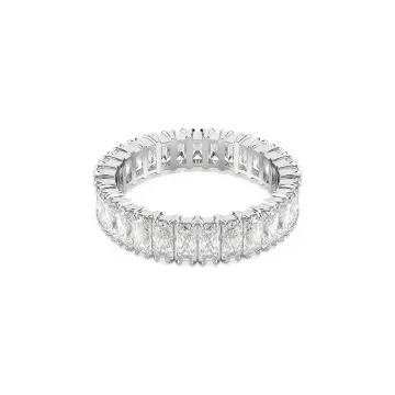 Swarovski Ring til Dame udf&oslash;rt i Rustfrit st&aring;l i en flot S&oslash;lv farve