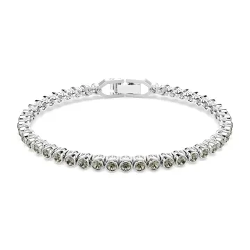 Swarovski Armbånd til Dame udført i Rustfrit stål i en flot Grå, Sølv farve