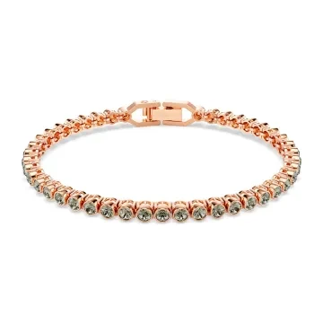 Swarovski Armbånd til Dame udført i Rustfrit stål i en flot Grå, Rosaguld farve